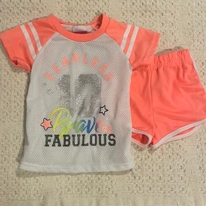 Diva Fearless Brave Fabulous Girl’s Soccer Outfit 2T